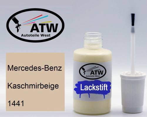 Mercedes-Benz, Kaschmirbeige, 1441: 20ml Lackstift, von ATW Autoteile West.