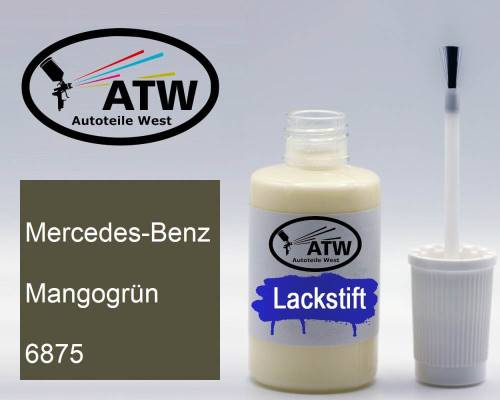 Mercedes-Benz, Mangogrün, 6875: 20ml Lackstift, von ATW Autoteile West.