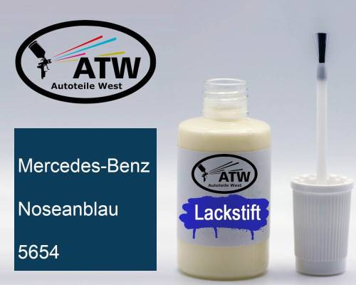 Mercedes-Benz, Noseanblau, 5654: 20ml Lackstift, von ATW Autoteile West.