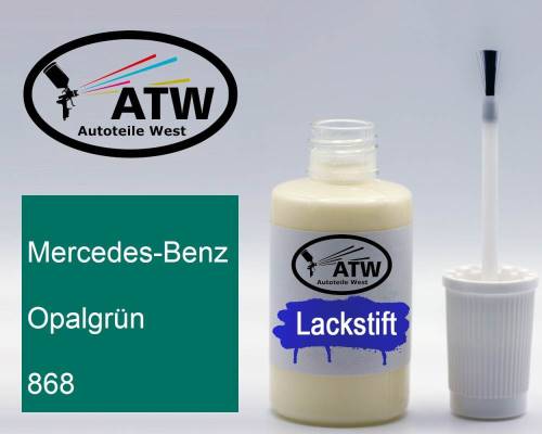 Mercedes-Benz, Opalgrün, 868: 20ml Lackstift, von ATW Autoteile West.