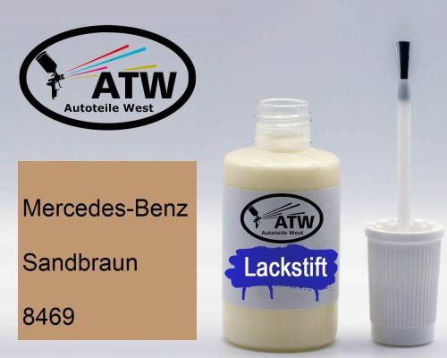 Mercedes-Benz, Sandbraun, 8469: 20ml Lackstift, von ATW Autoteile West.