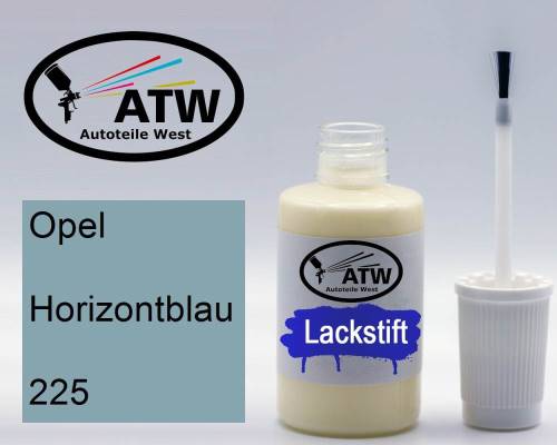 Opel, Horizontblau, 225: 20ml Lackstift, von ATW Autoteile West.