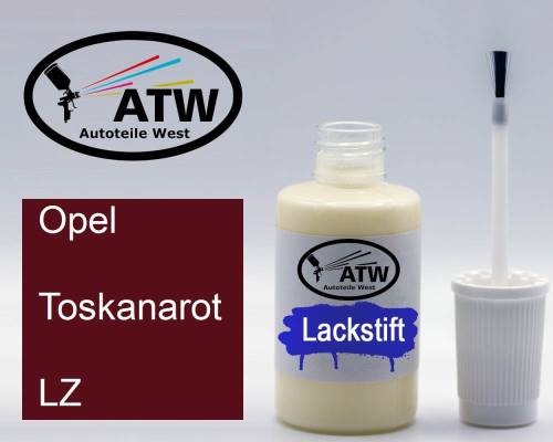 Opel, Toskanarot, LZ: 20ml Lackstift, von ATW Autoteile West.