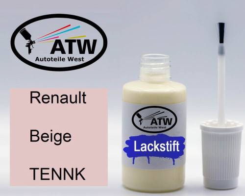 Renault, Beige, TENNK: 20ml Lackstift, von ATW Autoteile West.