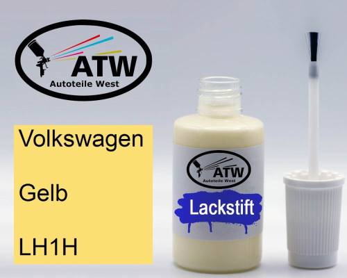 Volkswagen, Gelb, LH1H: 20ml Lackstift, von ATW Autoteile West.