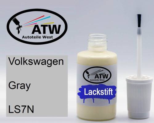 Volkswagen, Gray, LS7N: 20ml Lackstift, von ATW Autoteile West.