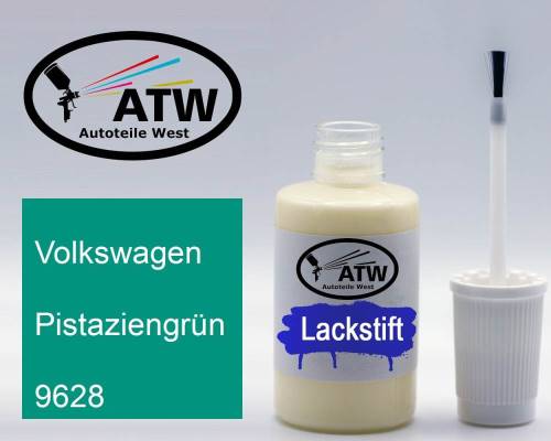 Volkswagen, Pistaziengrün, 9628: 20ml Lackstift, von ATW Autoteile West.