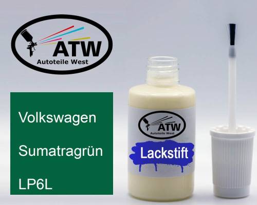 Volkswagen, Sumatragrün, LP6L: 20ml Lackstift, von ATW Autoteile West.