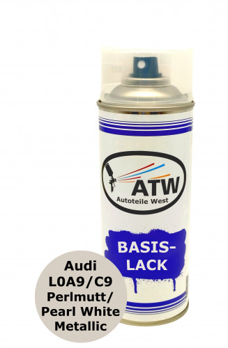 Autolack für Audi L0A9/C9 Perlmutt / Pearl White Metallic