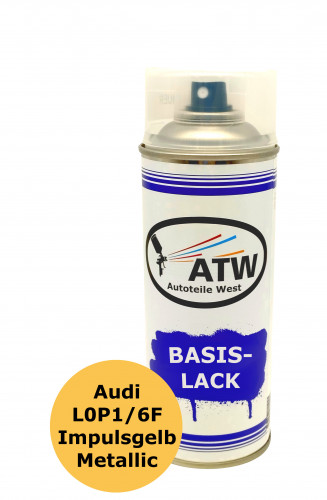 Autolack für Audi L0P1/6F Impulsgelb Metallic