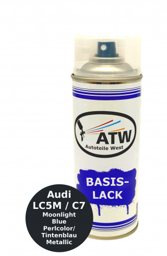 Autolack für Audi LC5M / C7 Moonlight Blue Perlcolor / Tintenblau Metallic