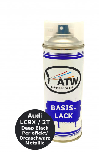Autolack für Audi LC9X / 2T Deep Black Perleffekt / Orcaschwarz Metallic