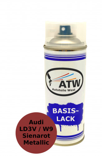 Autolack für Audi LD3V / W9 Sienarot Metallic