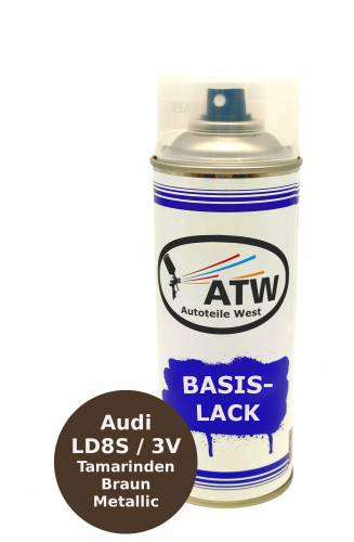 Autolack für Audi LD8S / 3V Tamarinden Braun Metallic