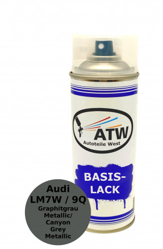 Autolack für Audi LM7W / 9Q Graphitgrau Metallic / Canyon Grey Metallic