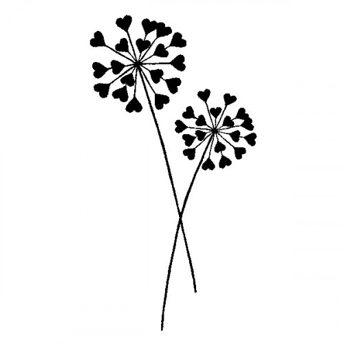 Wandtattoo Pusteblume mit Herzen