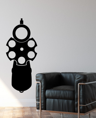 Wandtattoo Revolver