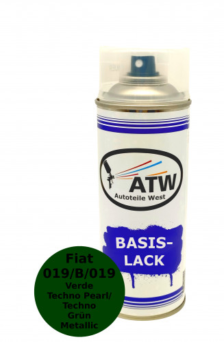 Autolack für Fiat 019/B/019 Verde Techno Pearl / Techno Grün Metallic