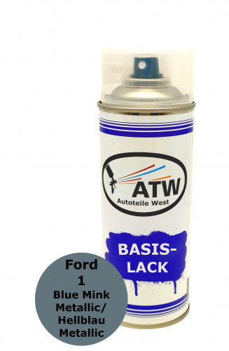 Autolack für Ford 1 Blue Mink Metallic / Hellblau Metallic