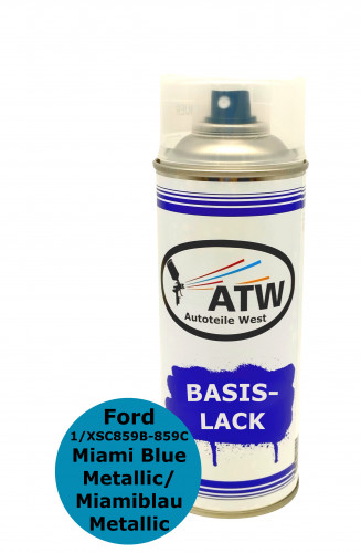 Autolack für Ford 1/XSC859B-859C Miami Blue Metallic / Miamiblau Metallic
