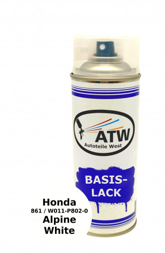 Autolack für Honda 861 / W011-P802-0 Alpine White
