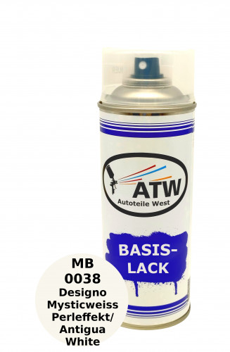 Autolack für MB 0038 Designo Mysticweiss Perleffekt / Antigua White