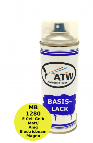 Autolack für Mercedes Benz 1280 E Cell Gelb Matt / Amg Electricbeam Magno