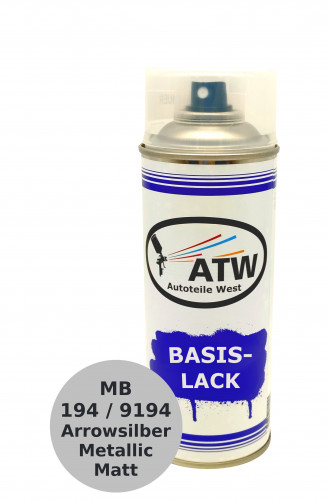 Autolack für Mercedes Benz 194 / 9194 Arrowsilber Metallic Matt