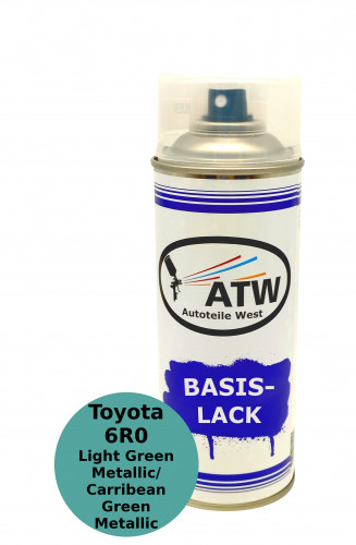 Autolack für Toyota 6R0 Light Green Metallic / Carribean Green Metallic