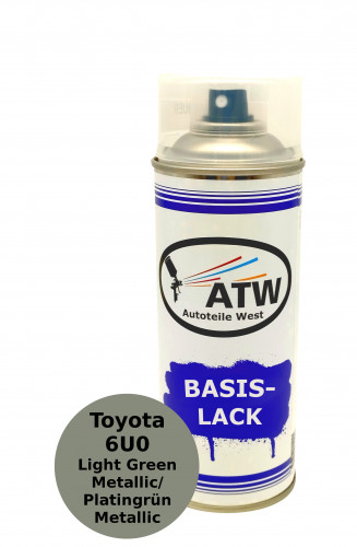 Autolack für Toyota 6U0 Light Green Metallic / Platingrün Metallic