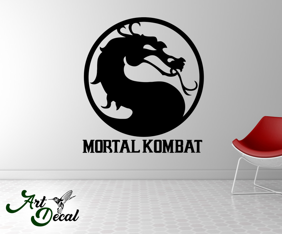 Wandtattoo Mortal Kombat Logo