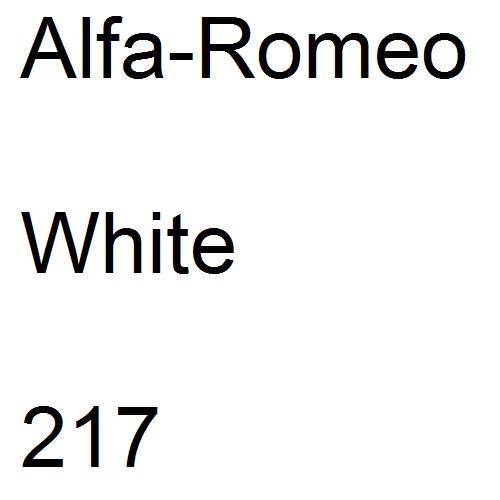 Alfa-Romeo, White, 217.