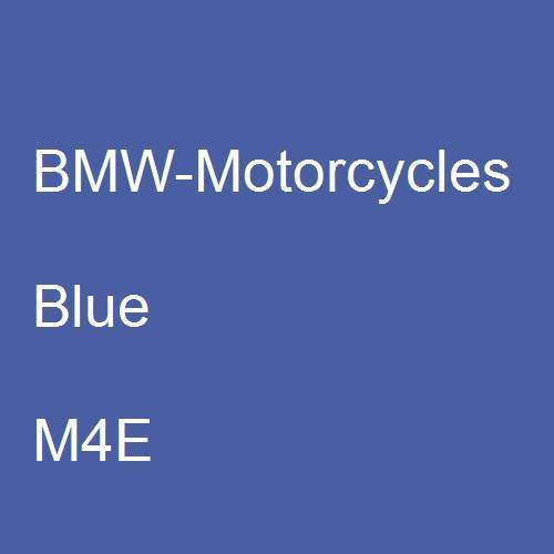 BMW-Motorcycles, Blue, M4E.