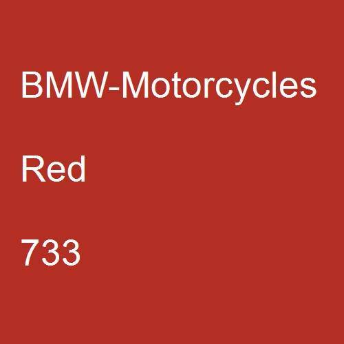 BMW-Motorcycles, Red, 733.