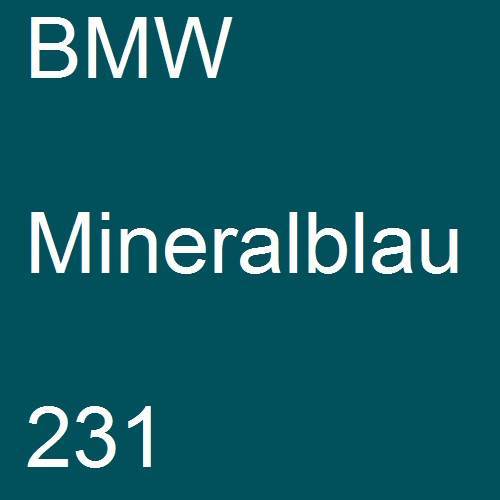 BMW, Mineralblau, 231.