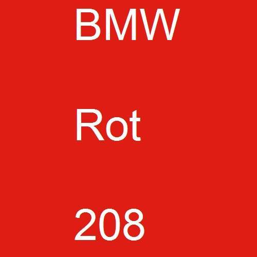 BMW, Rot, 208.