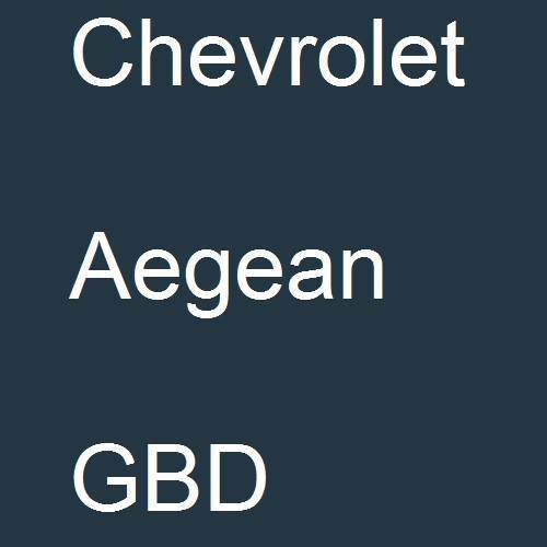 Chevrolet, Aegean, GBD.