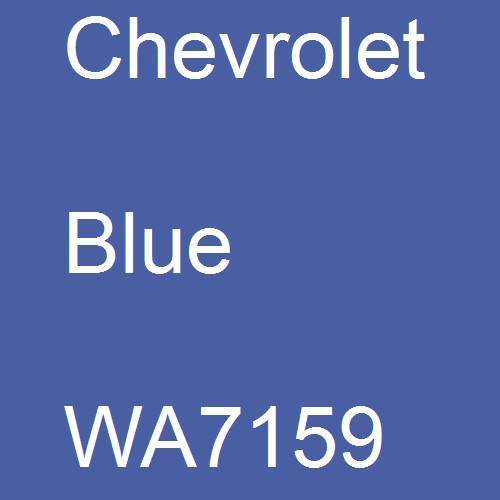 Chevrolet, Blue, WA7159.