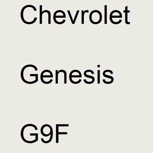 Chevrolet, Genesis, G9F.