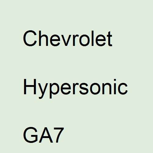 Chevrolet, Hypersonic, GA7.