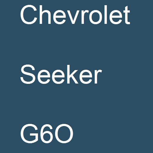 Chevrolet, Seeker, G6O.