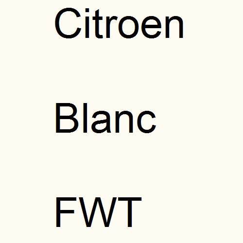 Citroen, Blanc, FWT.