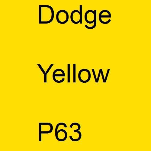 Dodge, Yellow, P63.