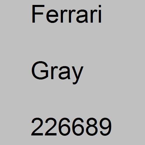 Ferrari, Gray, 226689.