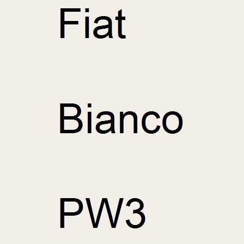 Fiat, Bianco, PW3.