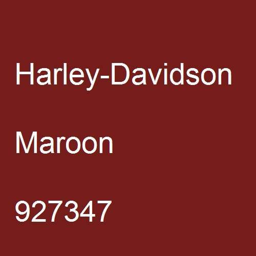 Harley-Davidson, Maroon, 927347.