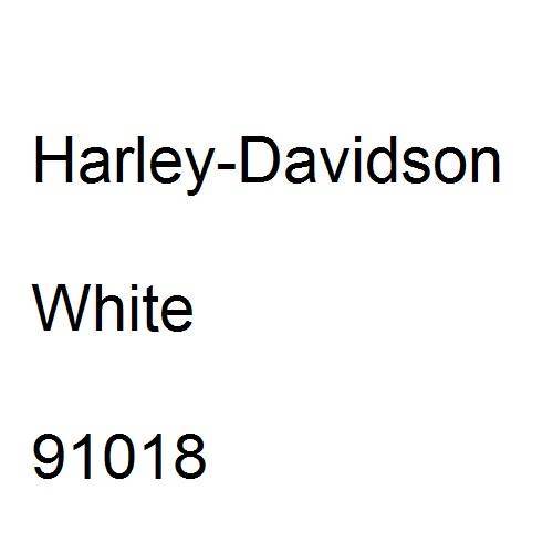 Harley-Davidson, White, 91018.