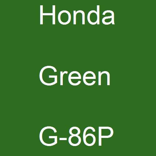 Honda, Green, G-86P.