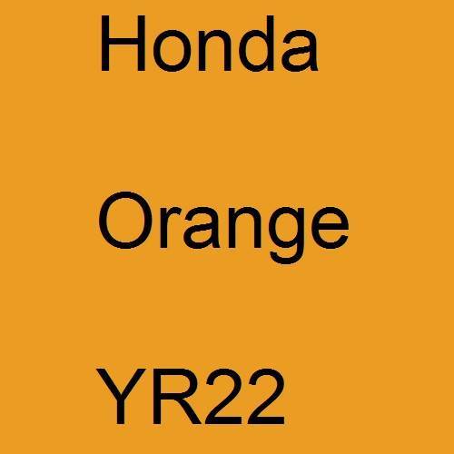 Honda, Orange, YR22.