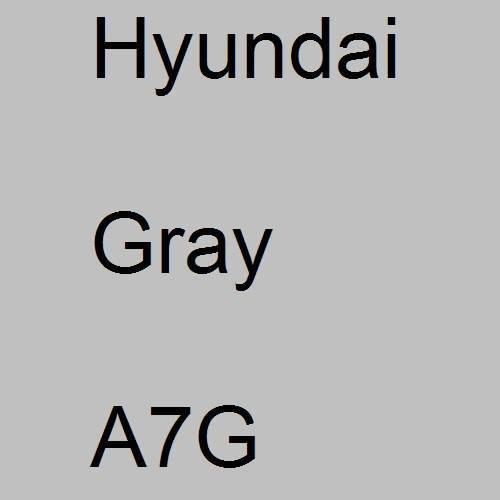 Hyundai, Gray, A7G.